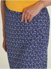 Fialová dámská vzorovaná midi sukně Tranquillo M