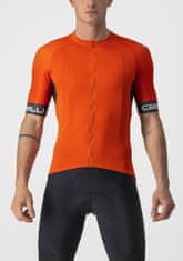 Castelli Pánský cyklistický dres Entrata VI Jersey Fiery Red/Dark Gray-Ivory oranžová XXL