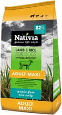 NATIVIA Adult Maxi - Lamb&Rice kompletní hypoalergenní krmivo pro psy velkých plemen 15 kg