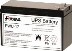 Fiamm FUKAWA olověná baterie FWU17 do UPS APC/ náhradní baterie za RBC17/ 12V/ 9Ah/ životnost 5 let