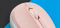 Natec Bezdrátova myš Toucan růžovo-bílá 1600 DPI 
