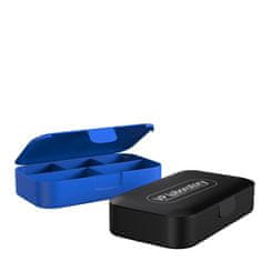 VPLab plastová krabička na tablety a kapsle, Černá