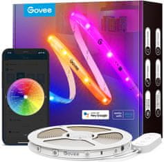 Govee WiFi Smart PRO LED pásek RGBIC, 10m - extra odolný