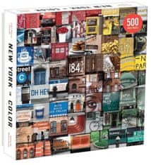 Galison Čtvercové puzzle Barevný New York 500 dílků