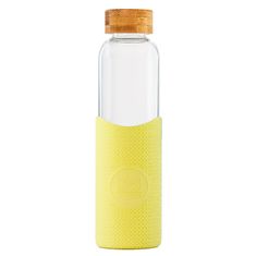Neon Kactus , Skleněná láhev s rukávem, 550 ml | žlutá
