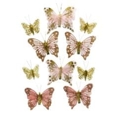 Dommio Motýlci se skřipcem 10 ks, růžové