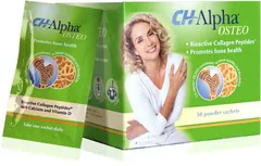 GELITA Health GmbH CH-Alpha OSTEO - bioaktivní kolagenové peptidy, vápnik a D3 vitamín pro pevné kosti (3x 30 sáčkú v balení)