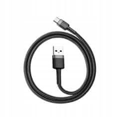 Kabel Cafule USB-C 2A Quick Charge 3.0 - 2m, CATKLF-CG1 černá