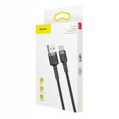Kabel Cafule USB-C 2A Quick Charge 3.0 - 2m, CATKLF-CG1 černá