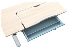 Dětský psací stůl Gemini, bílá/modrá