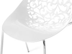 Beliani Moderní bílá sada jídelních židlí MUMFORD