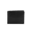 Roncato Peněženka horizontální, postranní průhledná kapsa PASCAL černá
