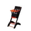 Jídelní buková židlička EVO černo oranžová 57x57x95 cm