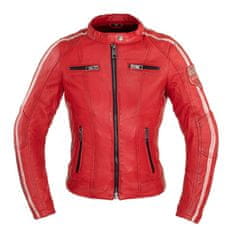 W-TEC Dámská kožená bunda Umana Barva červená, Velikost XS