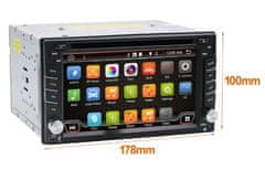 2DIN Android 12 2/32GB s DVD GPS navigace + CAM