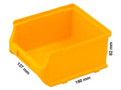 Profiplast Skladovací plastové úložný Box ProfiPlus 2B | Žlutá