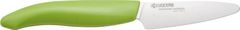 Kyocera keramický nůž s bílou čepelí/ 7,5 cm dlouhá čepel/ zelená plastová rukojeť