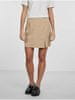 Béžová dámská mini sukně s rozparkem Pieces Thelma XS